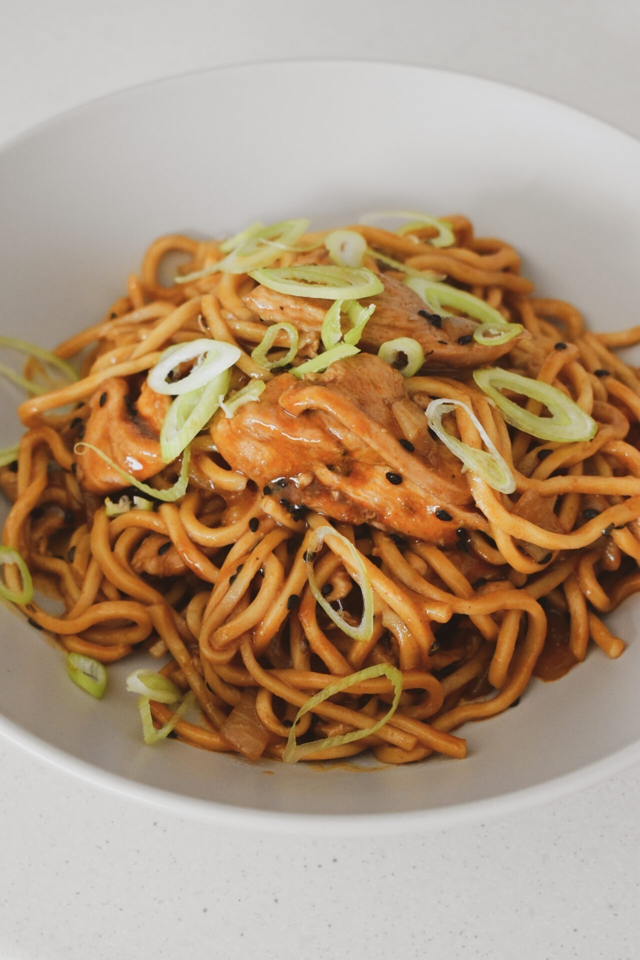 Easy Asian Chicken Noodles