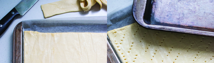 Pastry for custard slices